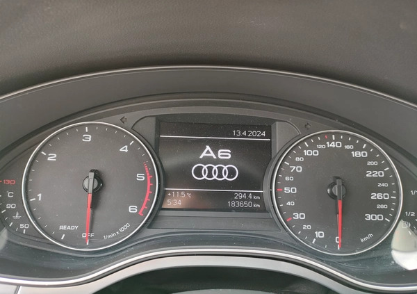 Audi A6 cena 79900 przebieg: 180000, rok produkcji 2015 z Końskie małe 667